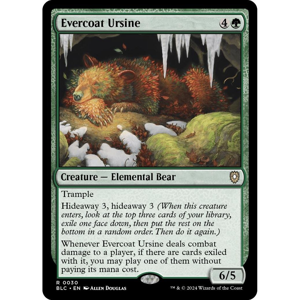 Image for Evercoat Ursine (30) (BLC) - Magic: The Gathering