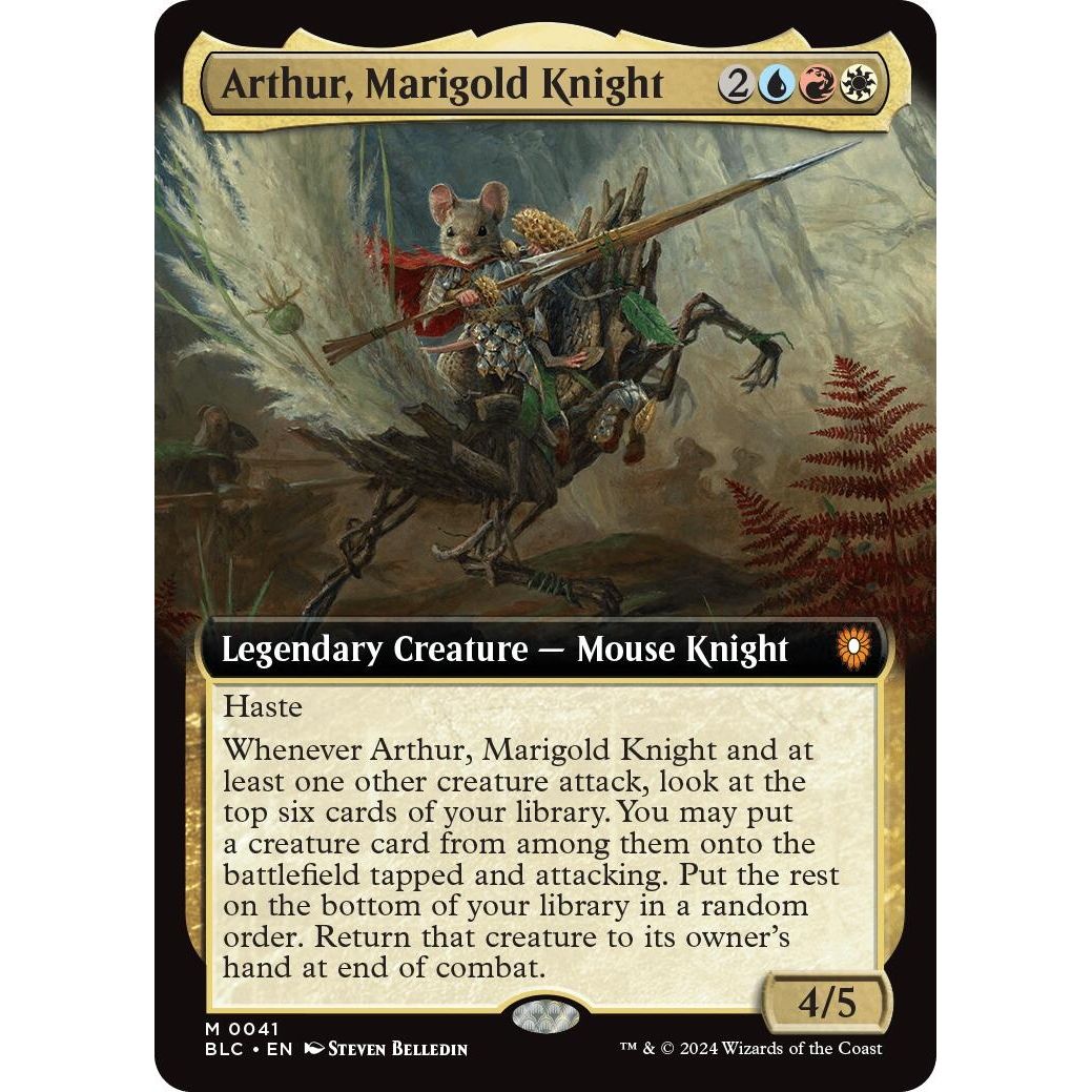 Image for Arthur, Marigold Knight (Extended Art) (41) (BLC) - Magic: The Gathering