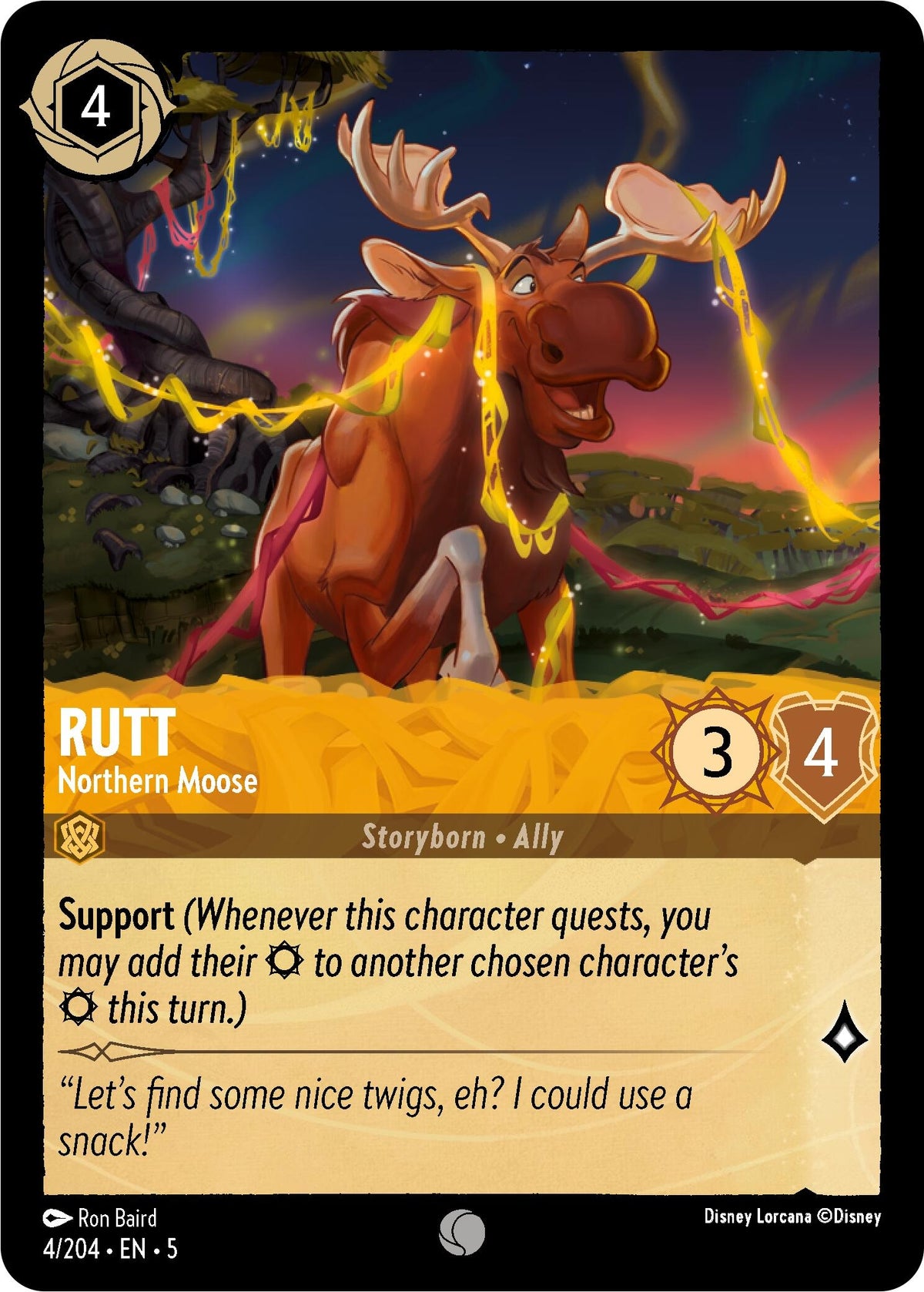 Image for Rutt - Northern Moose (4/204) (5) - Disney Lorcana