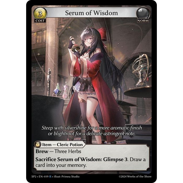 Image for Serum of Wisdom (019) (SP2) - Grand Archive TCG