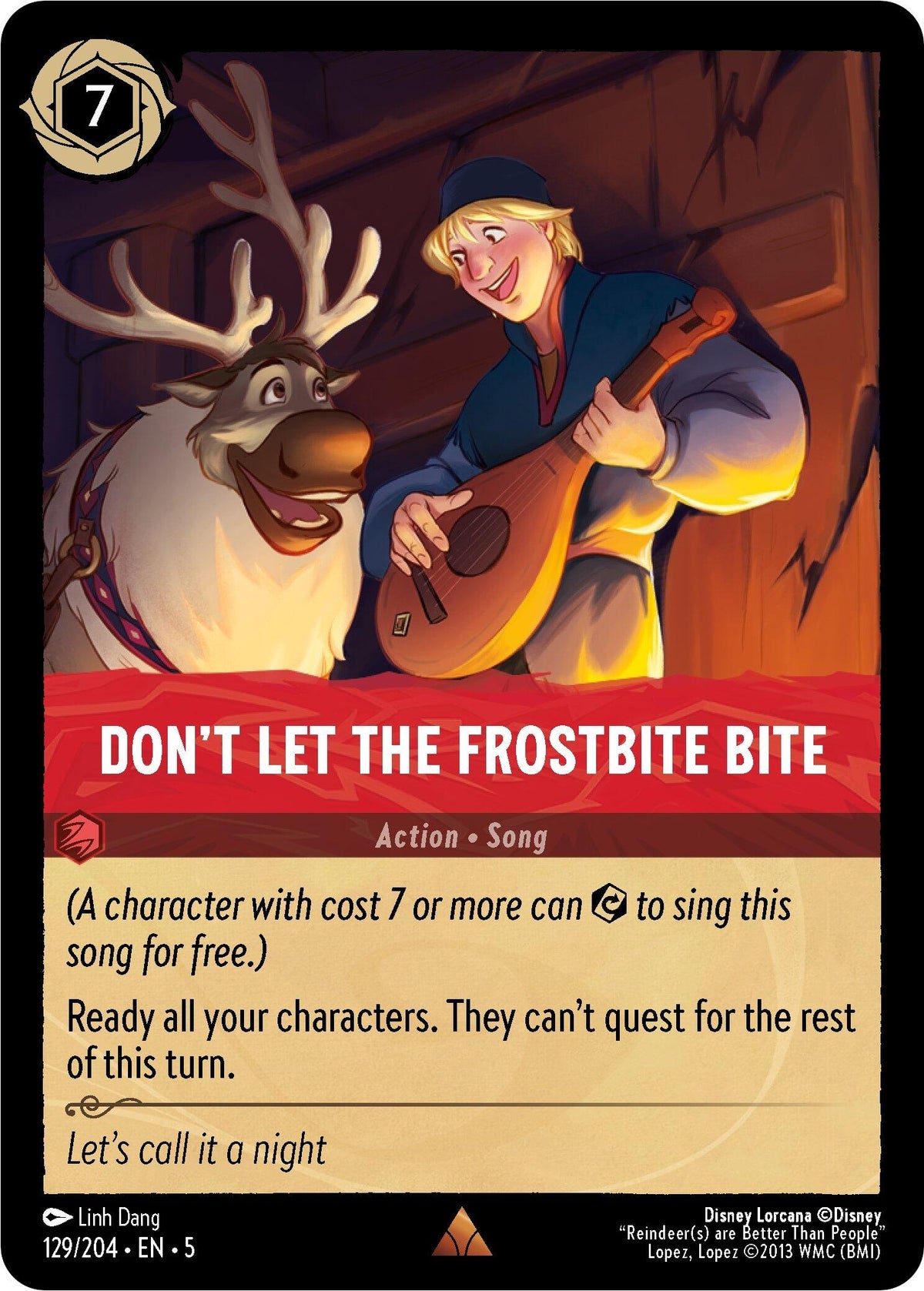 Image for Don't Let the Frostbite Bite (129/204) (5) - Disney Lorcana