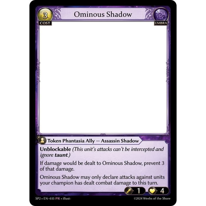 Image for Ominous Shadow (035) (SP2) - Grand Archive TCG
