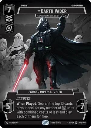 Image for Darth Vader - Commanding the First Legion (002/006) (CE2024) - Star Wars: Unlimited