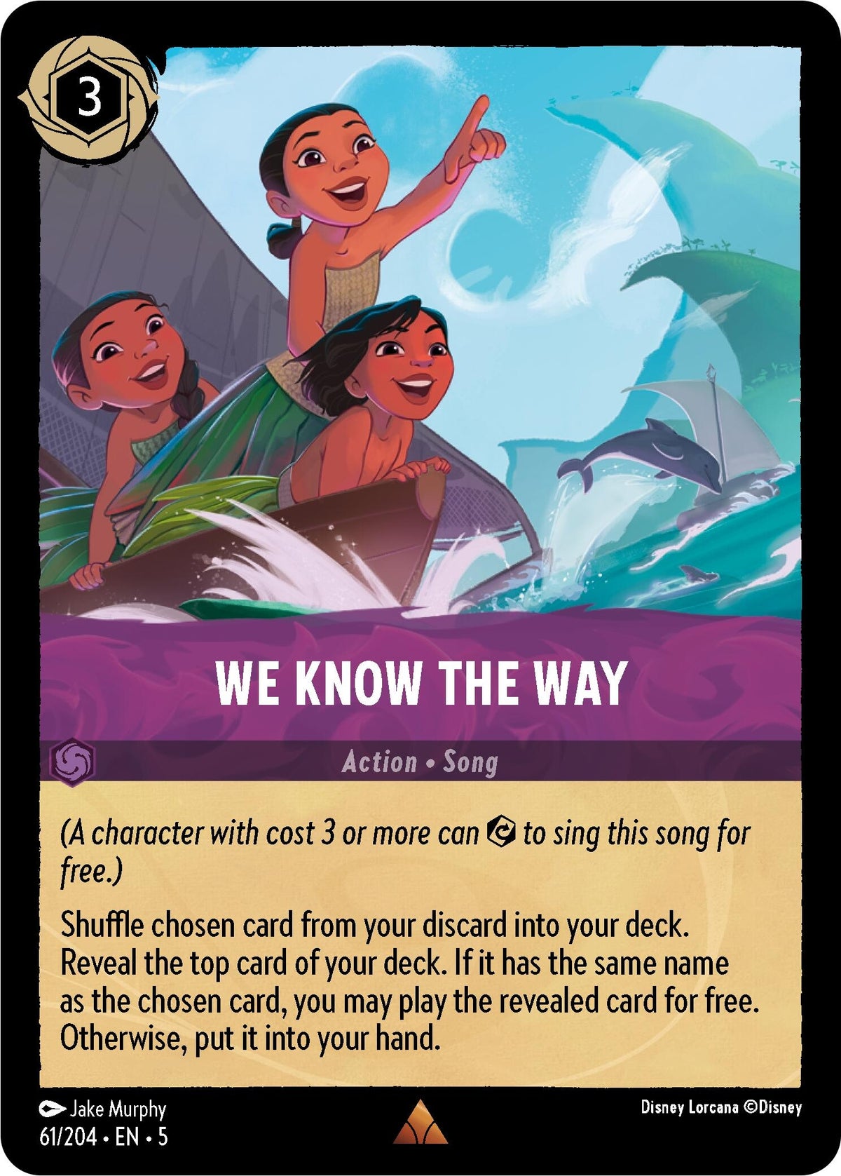 Image for We Know the Way (61/204) (5) - Disney Lorcana