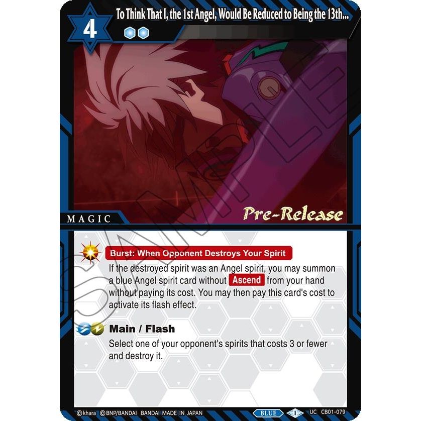 Image for To Think That I, the 1st Angel, Would Be Reduced to Being the 13th... (CB01-079) (CB01 PRE) - Battle Spirits Saga