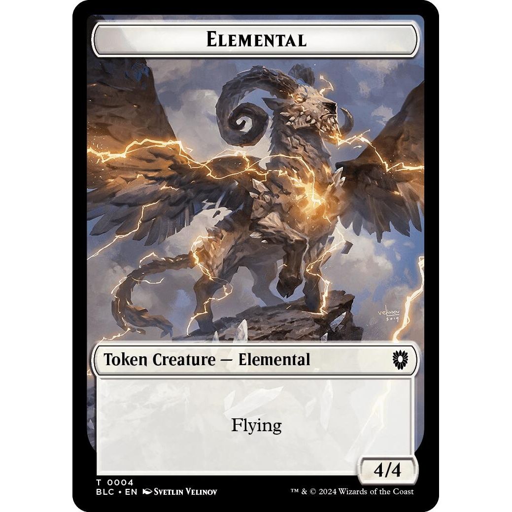 Image for Elemental // Cat Double-Sided Token (4 // 26) (BLC) - Magic: The Gathering