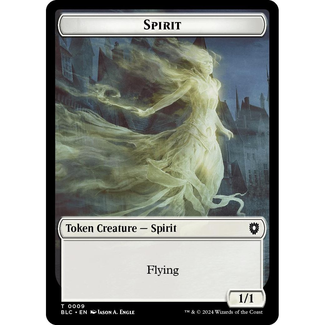 Image for Spirit // Faerie Double-Sided Token (9 // 12) (BLC) - Magic: The Gathering