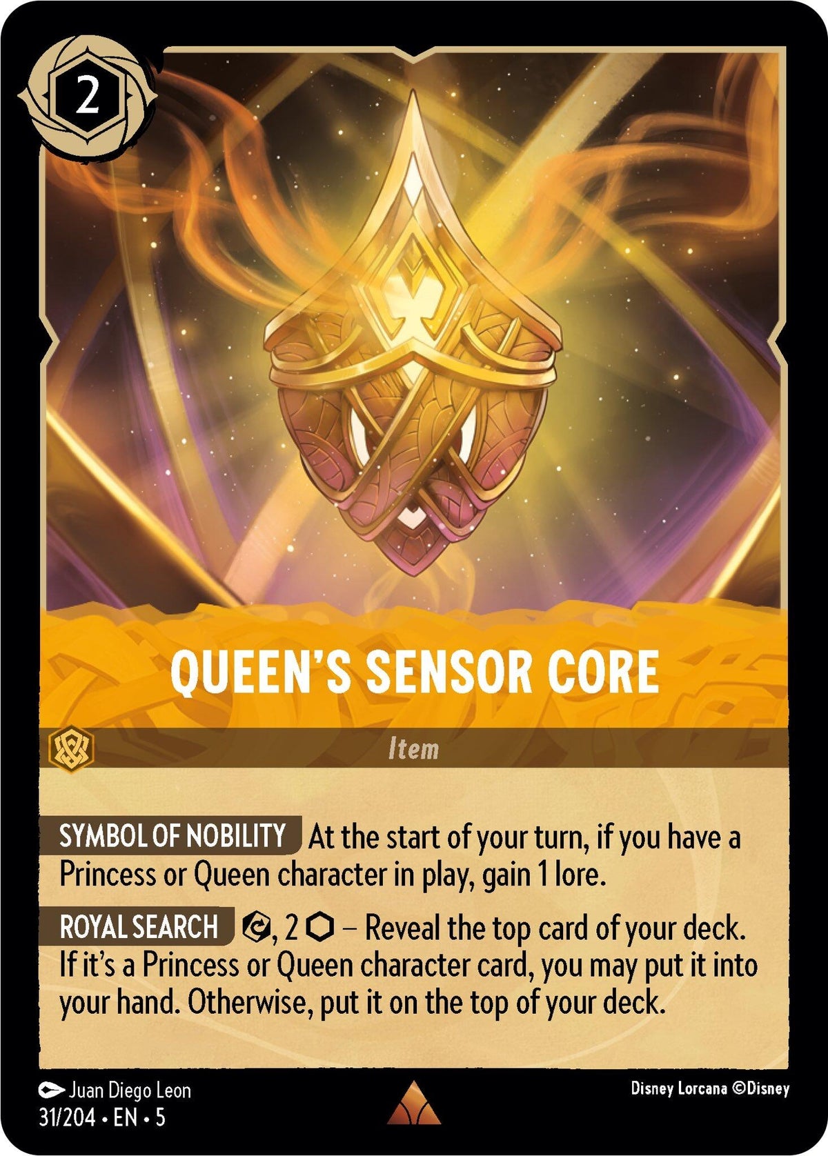 Image for Queen's Sensor Core (31/204) (5) - Disney Lorcana