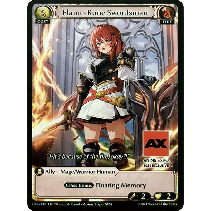 Image for Flame-Rune Swordsman (112) (P) - Grand Archive TCG