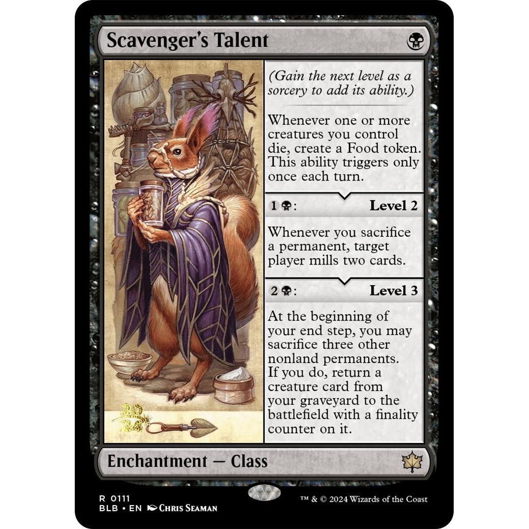 Image for Scavenger's Talent (111) (PRE) - Magic: The Gathering