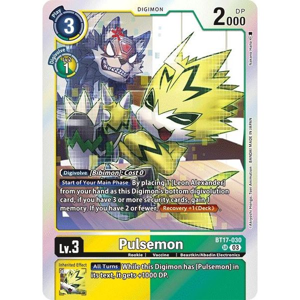 Image for Pulsemon (BT17-030 SR) (BT17) - Digimon Card Game
