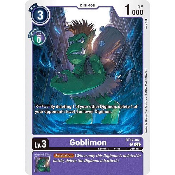 Image for Goblimon (BT17-061 C) (BT17) - Digimon Card Game
