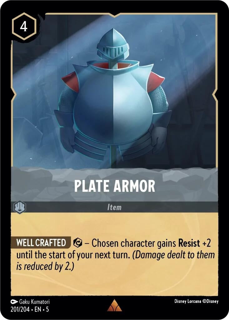 Image for Plate Armor (201/204) (5) - Disney Lorcana