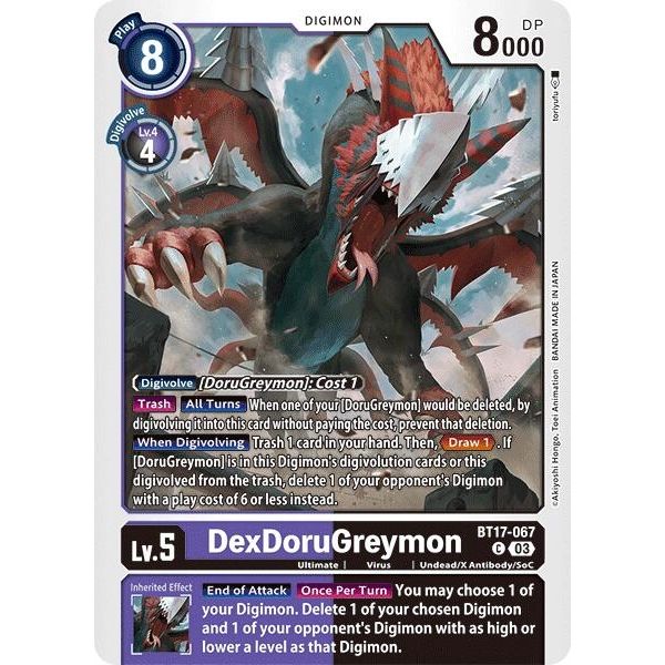 Image for DexDoruGreymon (BT17-067 C) (BT17) - Digimon Card Game
