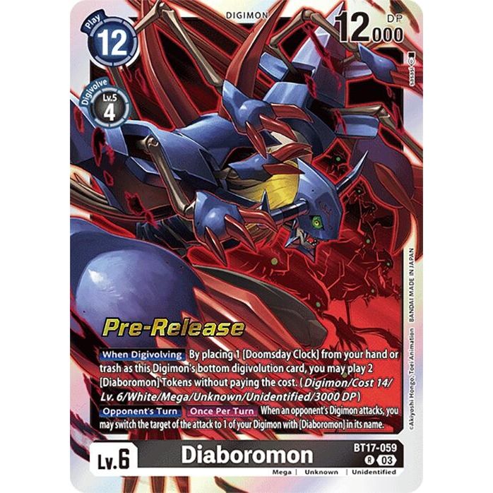 Image for Diaboromon (BT17-059 R) (BT17_PR) - Digimon Card Game