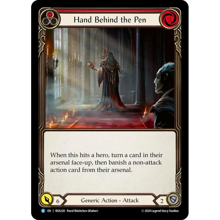 Image for Hand Behind the Pen (ROS220) (ROS) - Flesh and Blood TCG