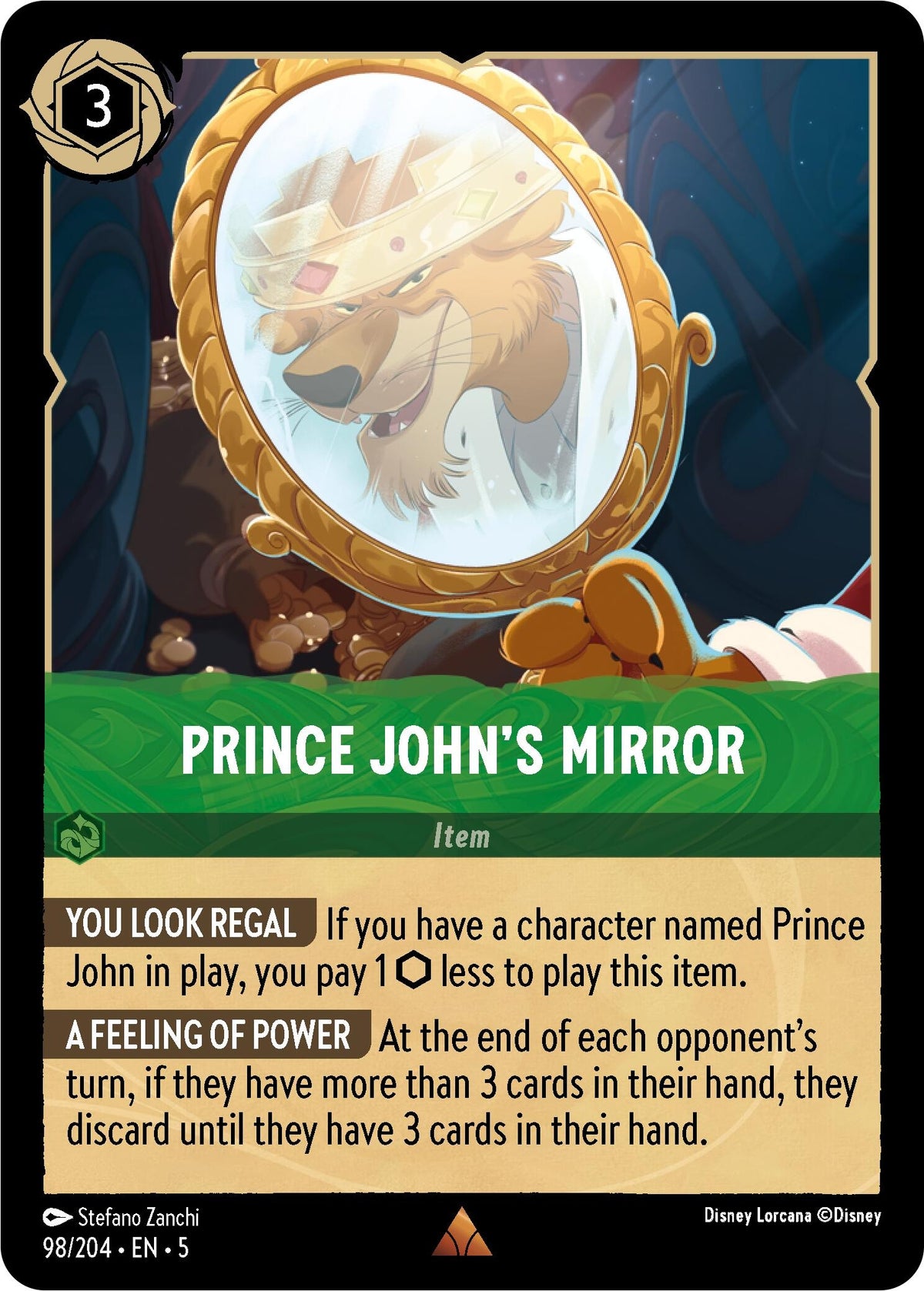 Image for Prince John's Mirror (98/204) (5) - Disney Lorcana