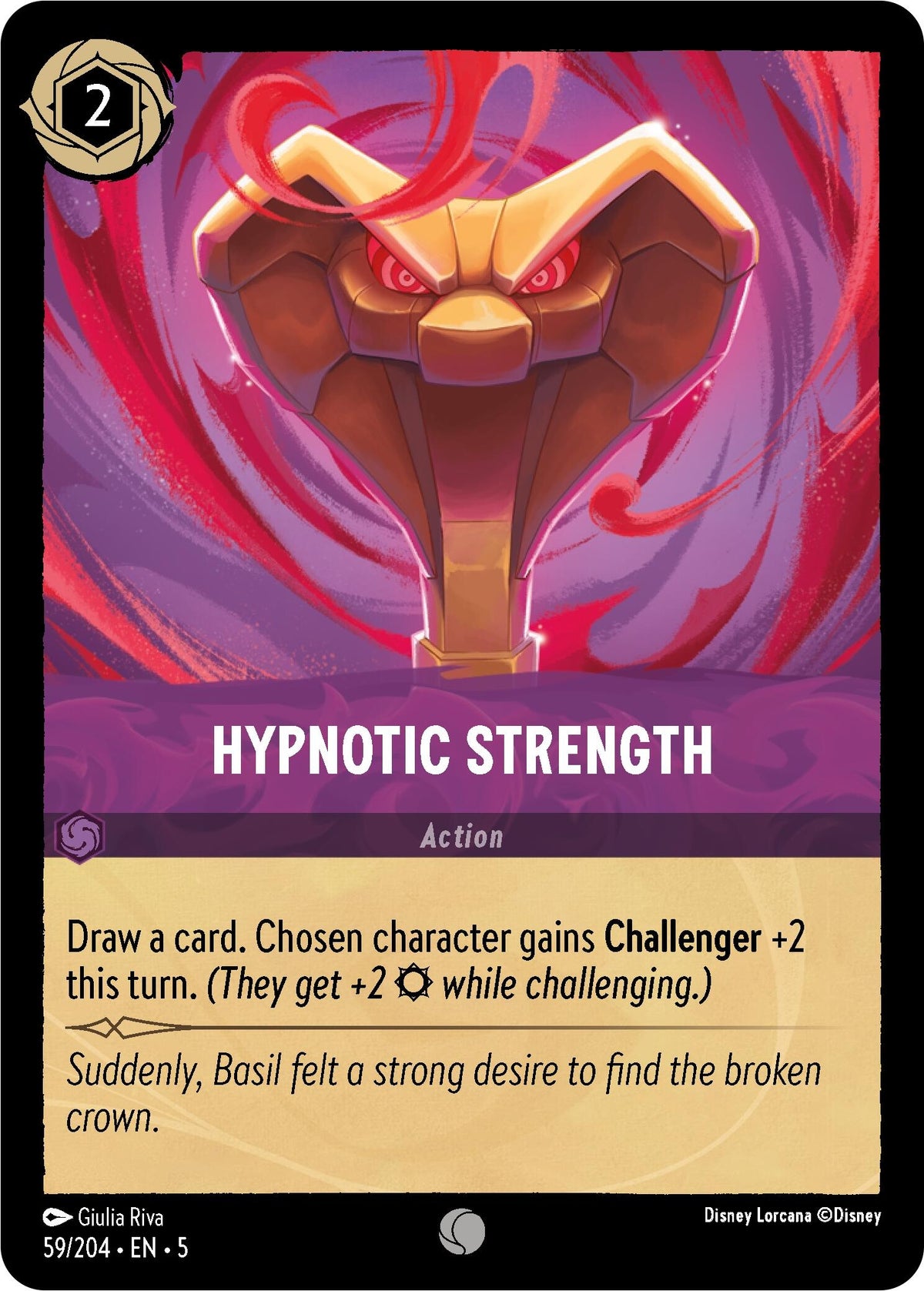 Image for Hypnotic Strength (59/204) (5) - Disney Lorcana