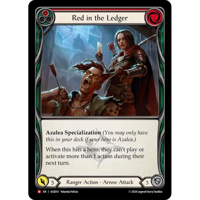 Image for Red in the Ledger (AAZ013) (ADA) - Flesh and Blood TCG