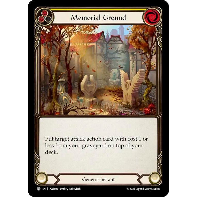 Image for Memorial Ground (AAZ026) (ADA) - Flesh and Blood TCG
