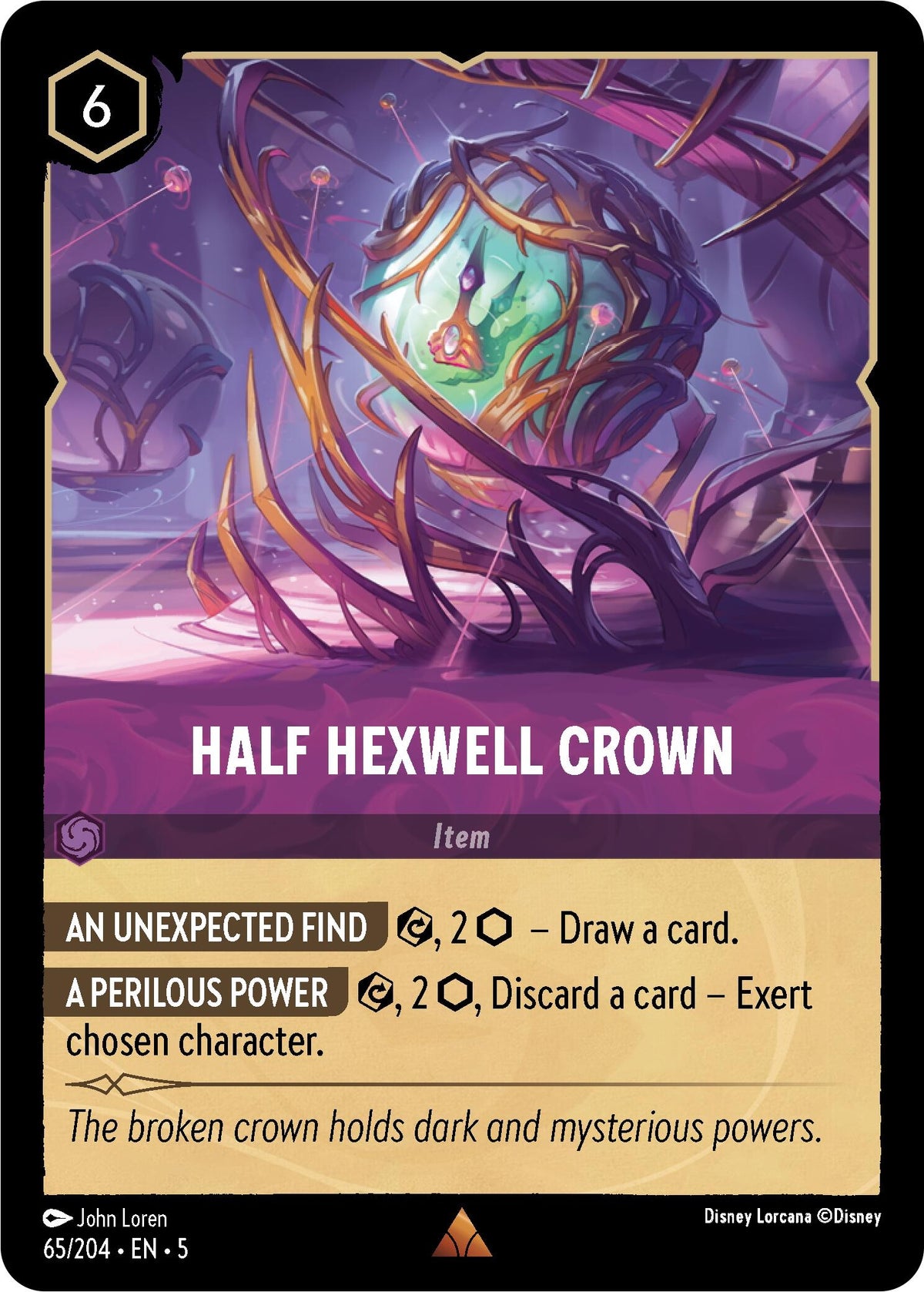 Image for Half Hexwell Crown (65/204) (5) - Disney Lorcana
