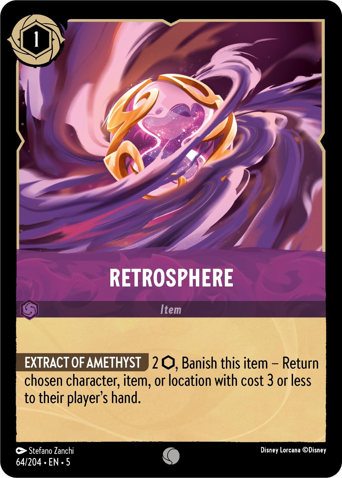 Image for Retrosphere (64/204) (5) - Disney Lorcana