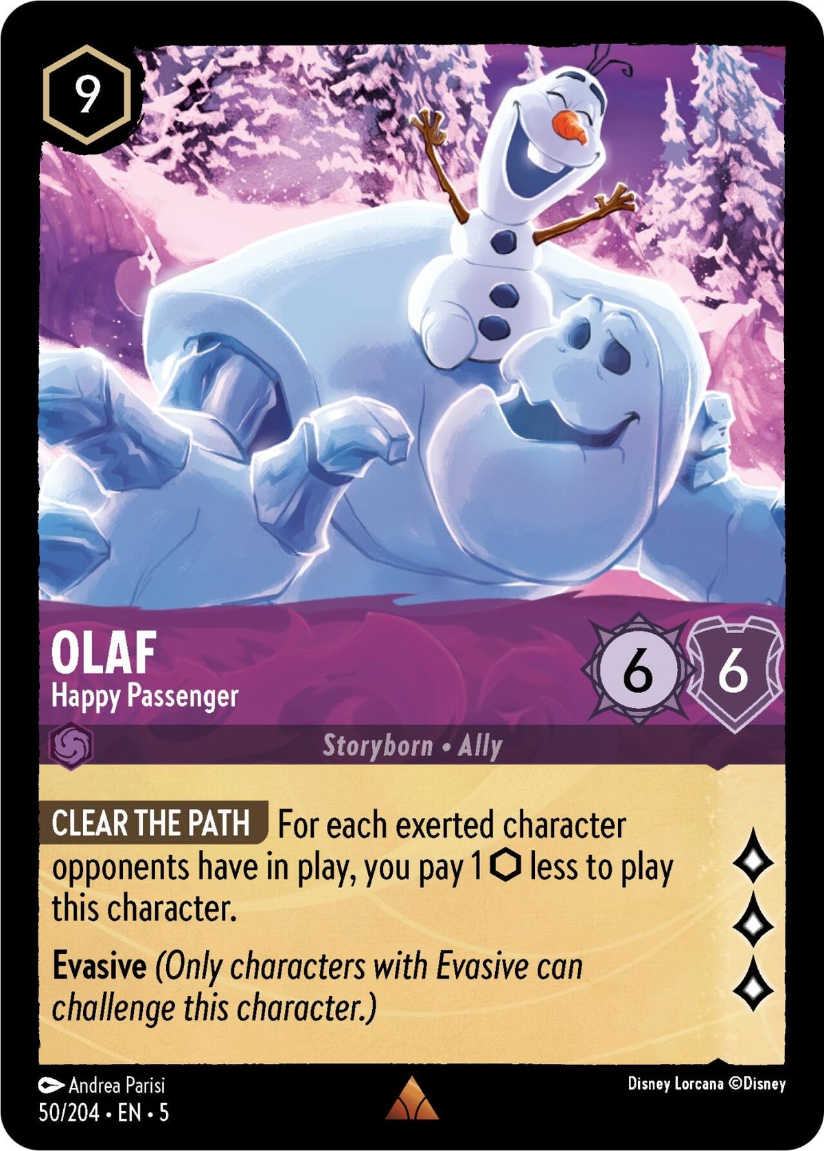 Image for Olaf - Happy Passenger (50/204) (5) - Disney Lorcana
