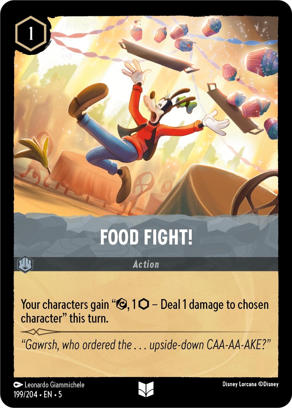 Image for Food Fight! (199/204) (5) - Disney Lorcana