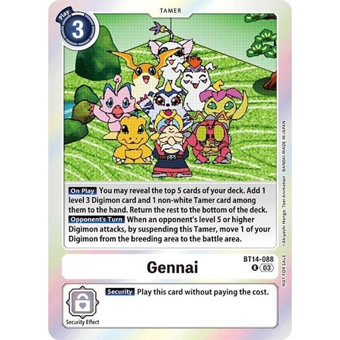 Image for Gennai (Secret Crisis: Movie Memorial Pack) (BT14-088 R) (BT17) - Digimon Card Game