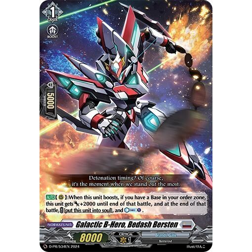 Image for Galactic B-Hero, Bedash Bersten (D-PR/534EN) (D-PR) - Cardfight Vanguard