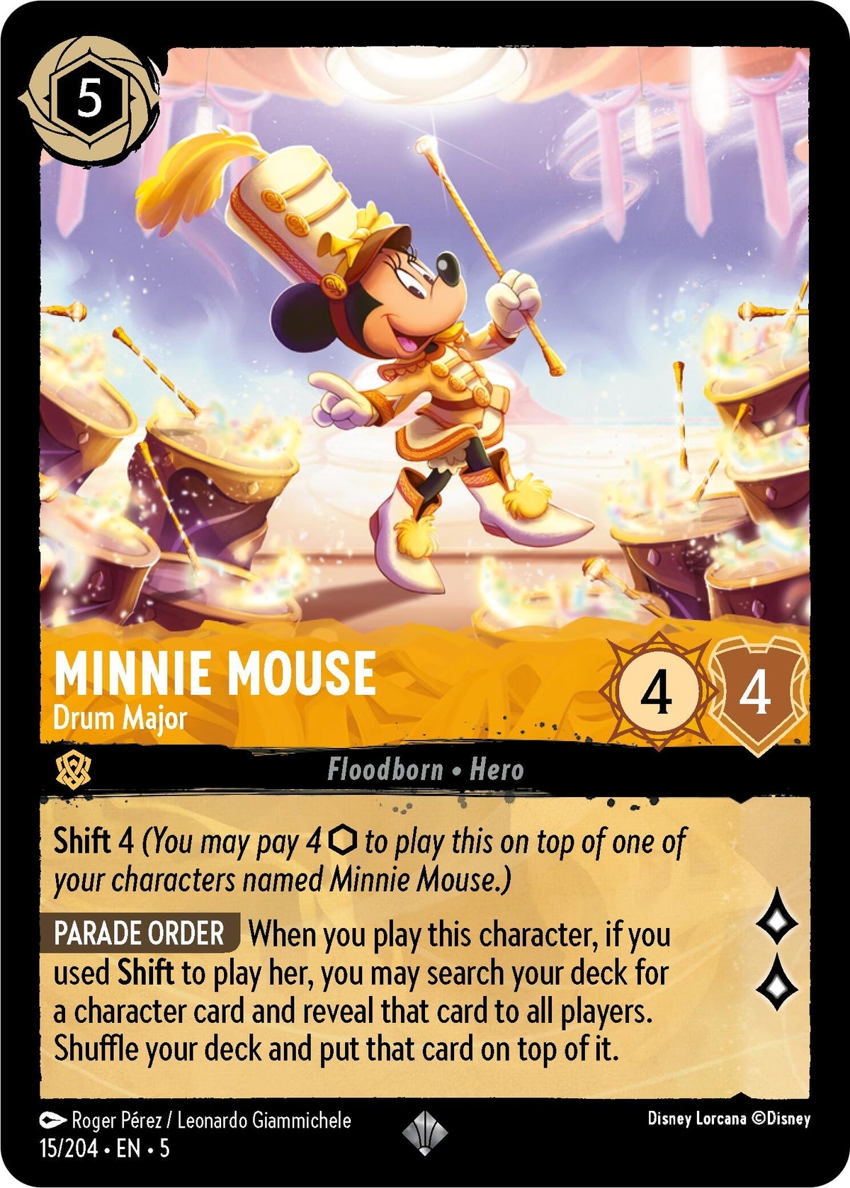 Image for Minnie Mouse - Drum Major (15/204) (5) - Disney Lorcana