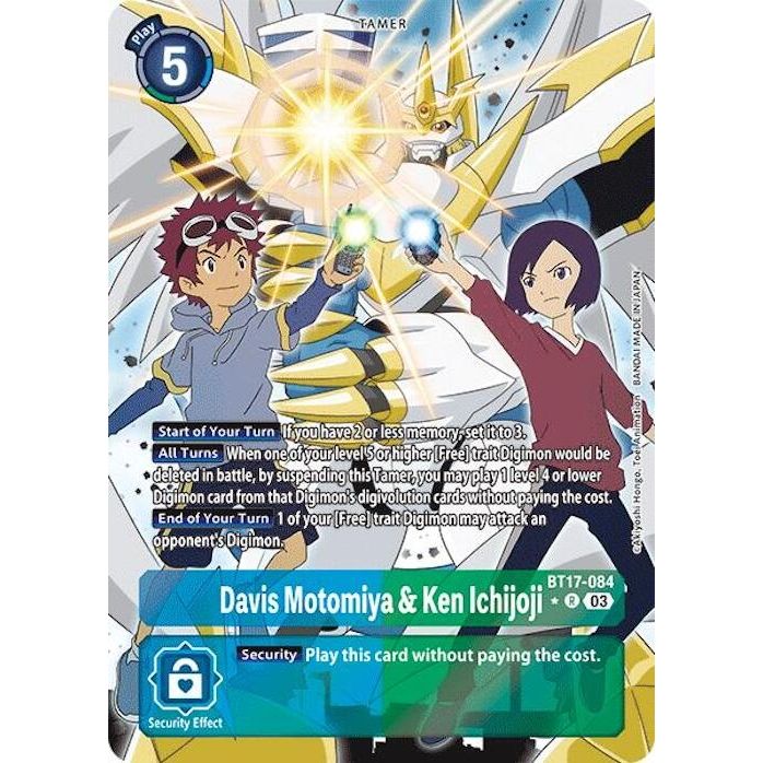 Image for Davis Motomiya & Ken Ichijoji (Alternate Art) (BT17-084 R) (BT17) - Digimon Card Game