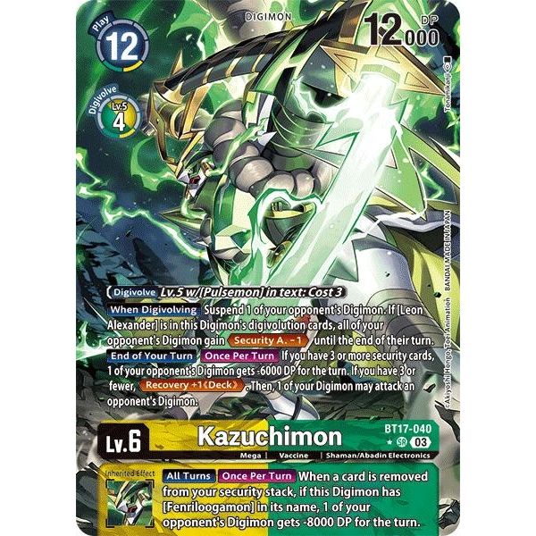 Image for Kazuchimon (Alternate Art) (BT17-040 SR) (BT17) - Digimon Card Game
