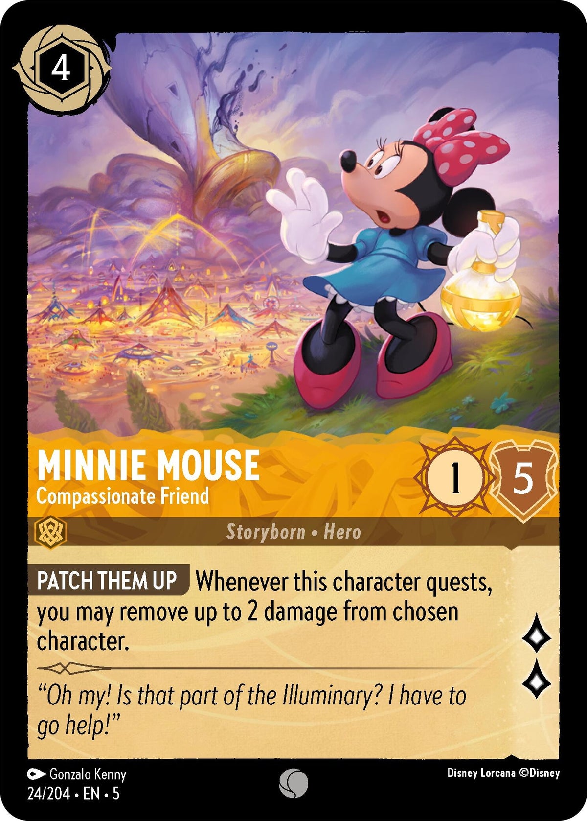Image for Minnie Mouse - Compassionate Friend (24/204) (5) - Disney Lorcana