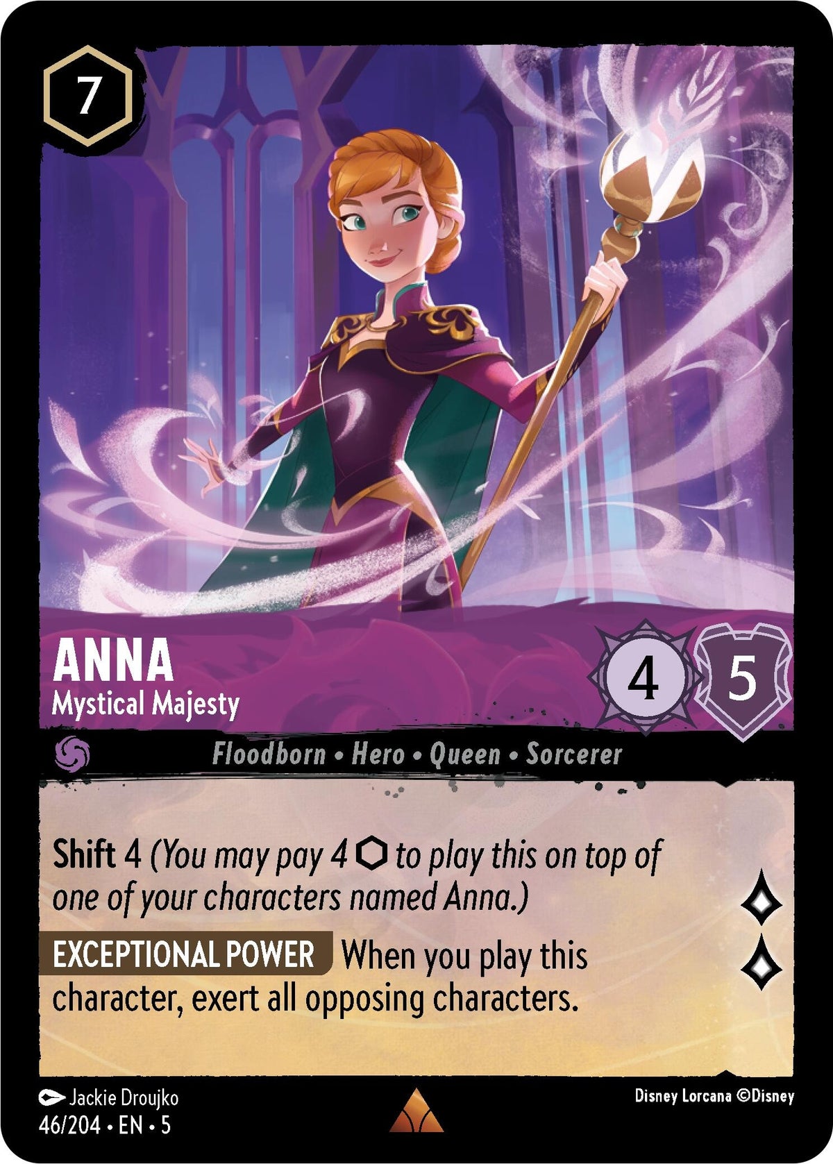 Image for Anna - Mystical Majesty (46/204) (5) - Disney Lorcana