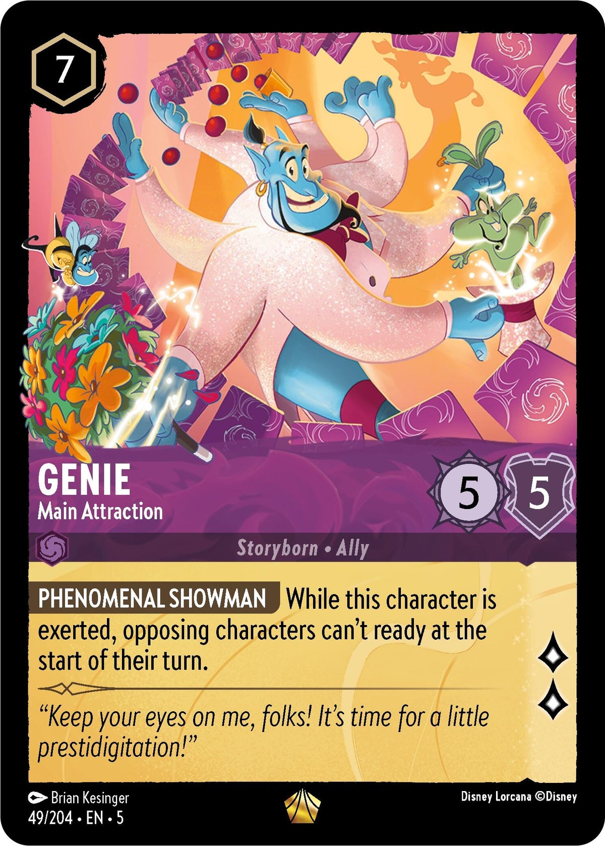 Image for Genie - Main Attraction (49/204) (5) - Disney Lorcana