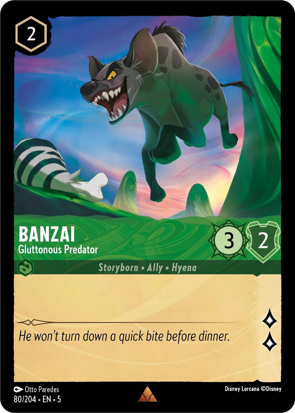 Image for Banzai - Gluttonous Predator (80/204) (5) - Disney Lorcana