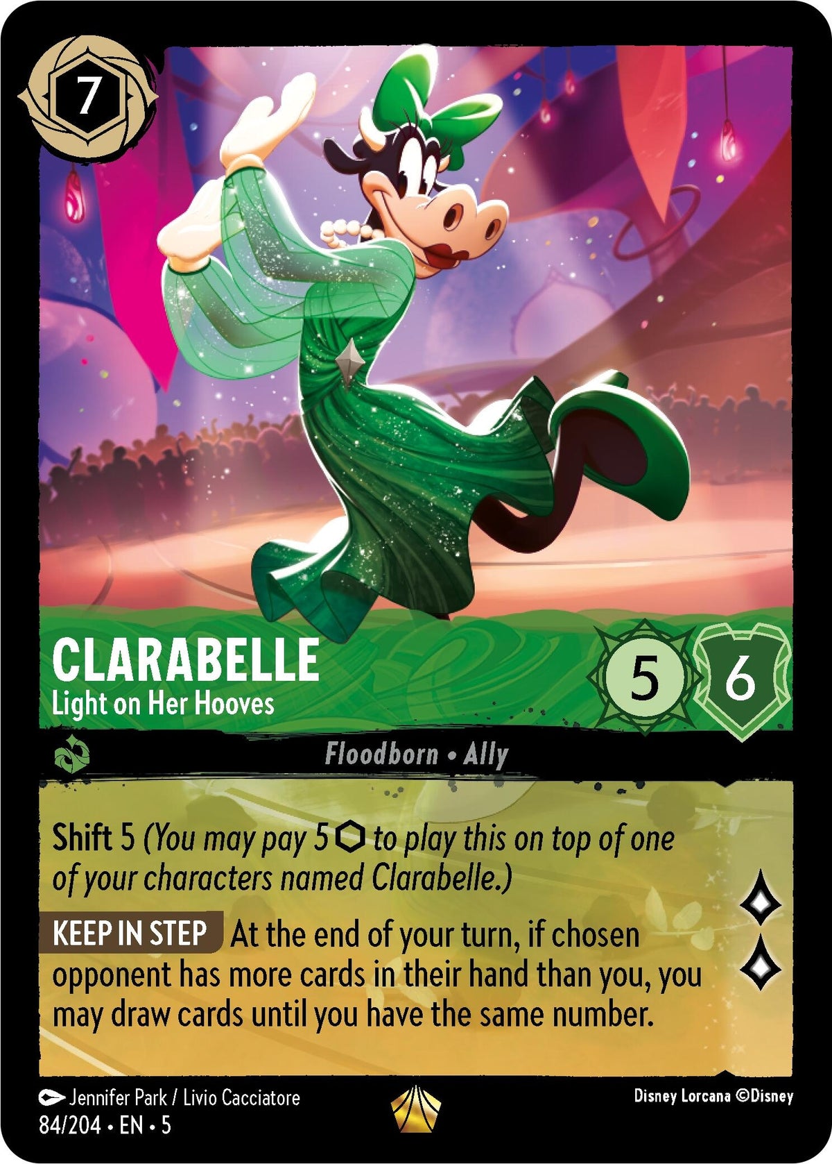 Image for Clarabelle - Light on Her Hooves (84/204) (5) - Disney Lorcana