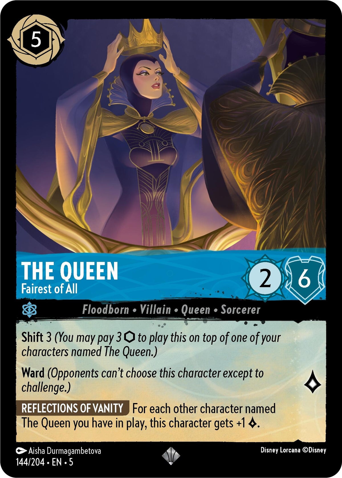 Image for The Queen - Fairest of All (144/204) (5) - Disney Lorcana
