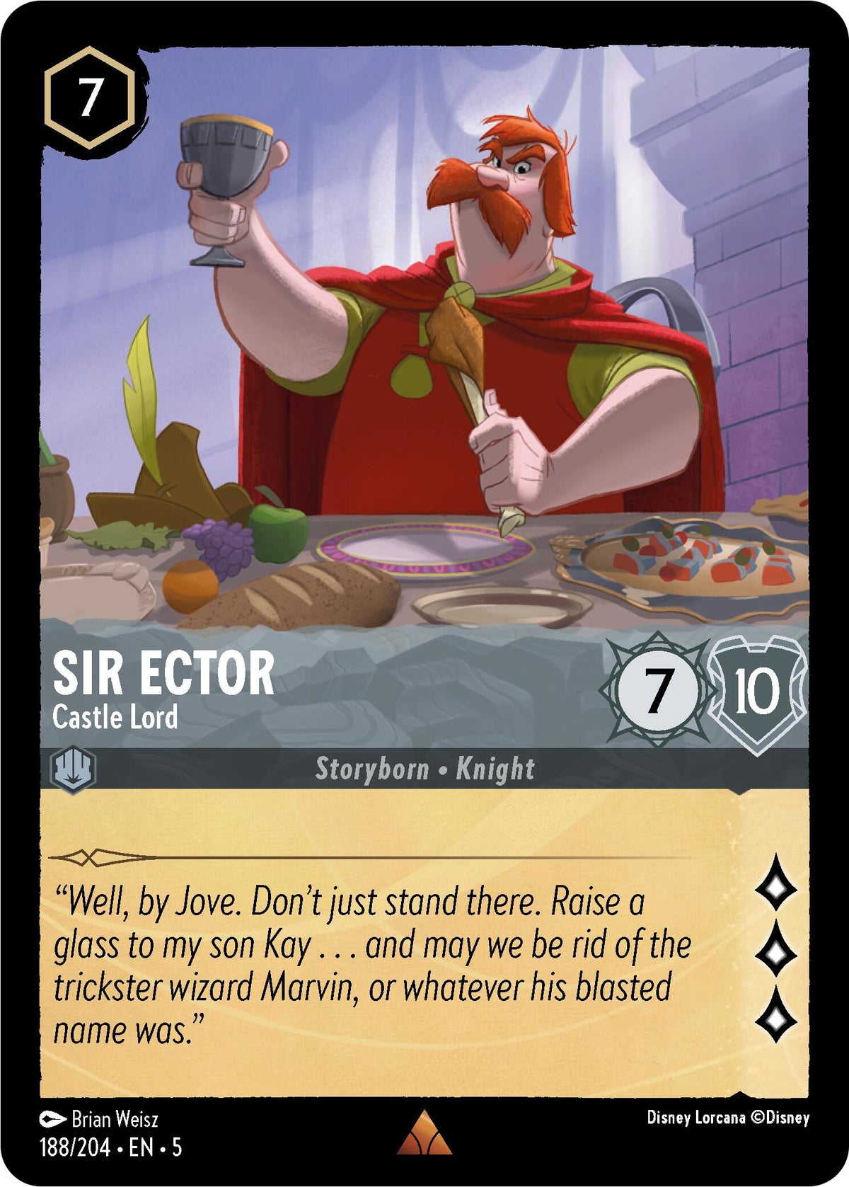 Image for Sir Ector - Castle Lord (188/204) (5) - Disney Lorcana