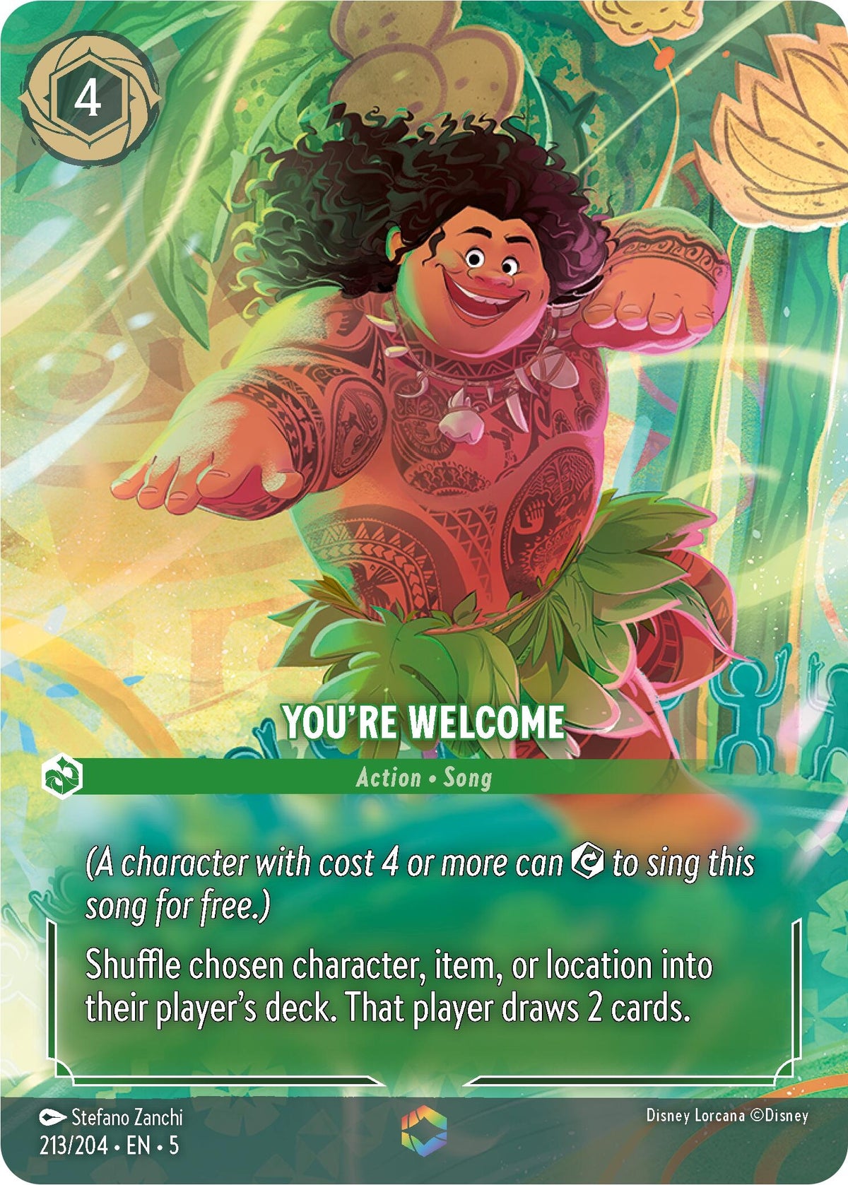 Image for You're Welcome (Enchanted) (213/204) (5) - Disney Lorcana