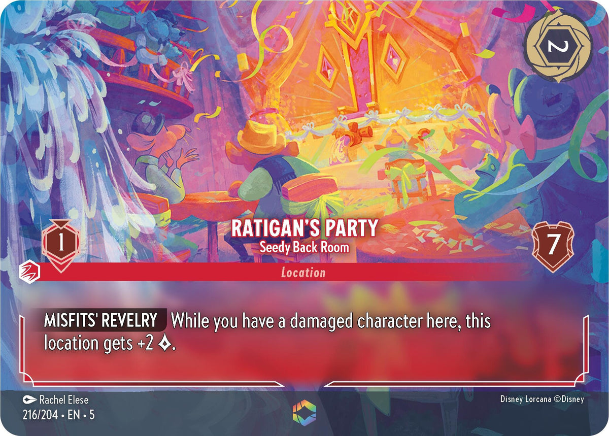 Image for Ratigan's Party - Seedy Back Room (Enchanted) (216/204) (5) - Disney Lorcana