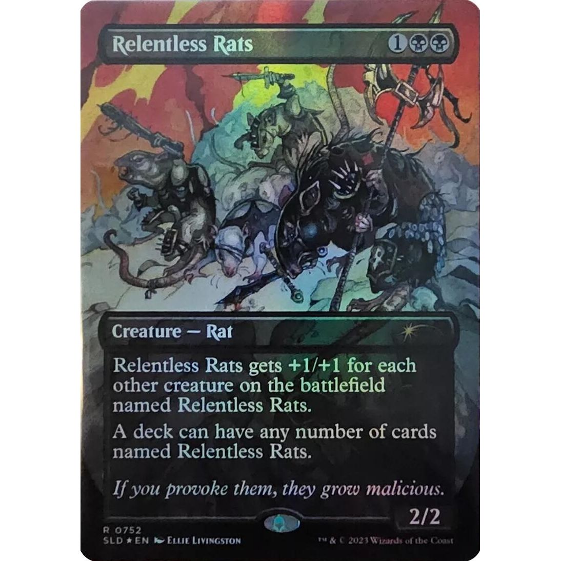 Image for Relentless Rats (752) (752) (SLD) - Magic: The Gathering