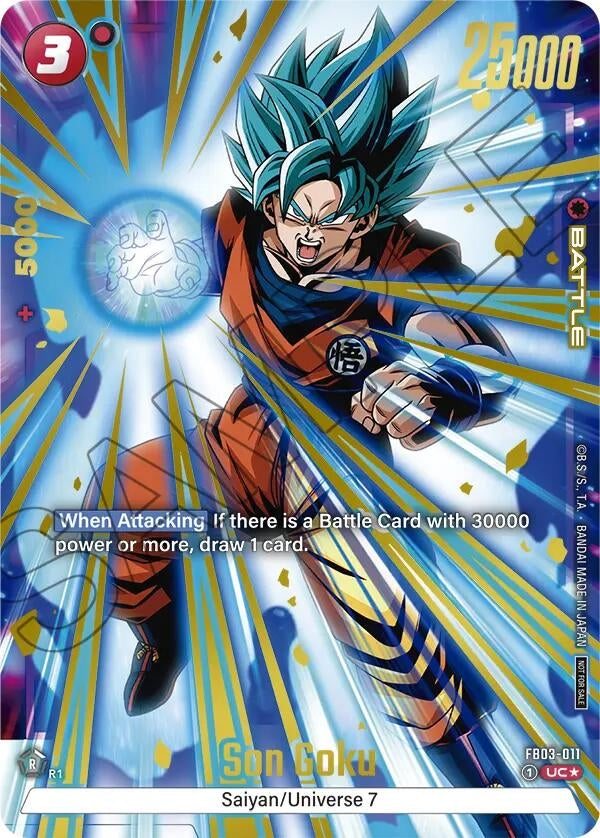 Image for Son Goku - FB03-011 (Championship Pack 02) (Gold) (FB03-011) (DBSFW_TPR) - Dragon Ball Super: Fusion World