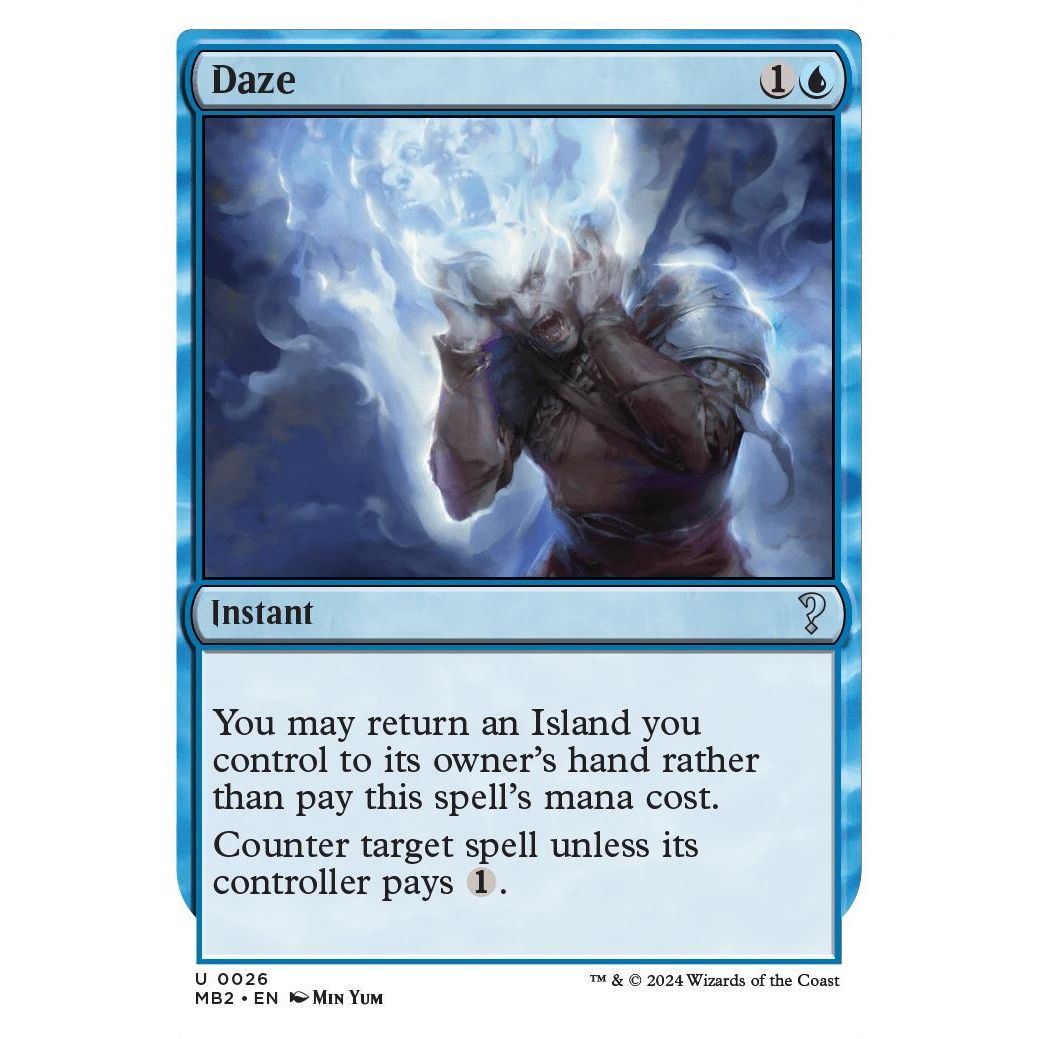 Image for Daze (White Border) (26) (MB2) - Magic: The Gathering