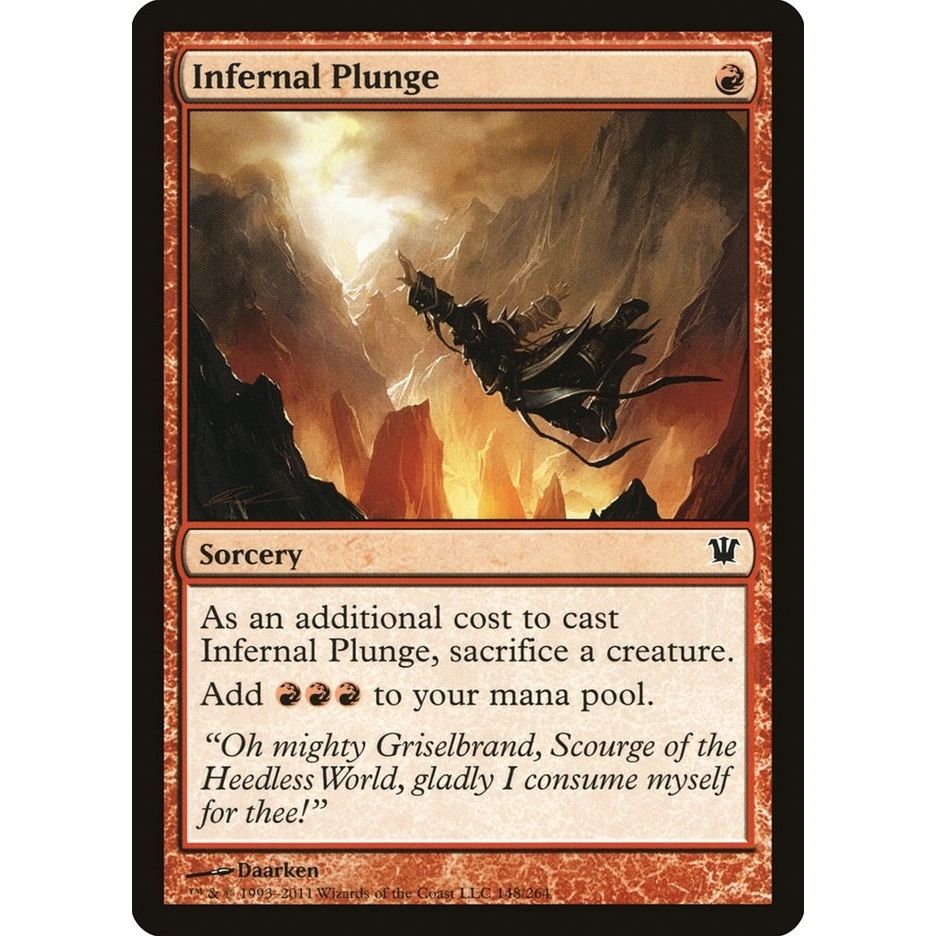 Image for Infernal Plunge (148) (ISD) - Magic: The Gathering