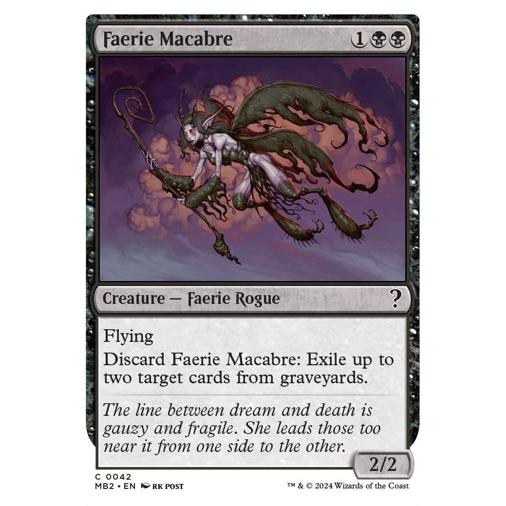 Image for Faerie Macabre (White Border) (42) (MB2) - Magic: The Gathering