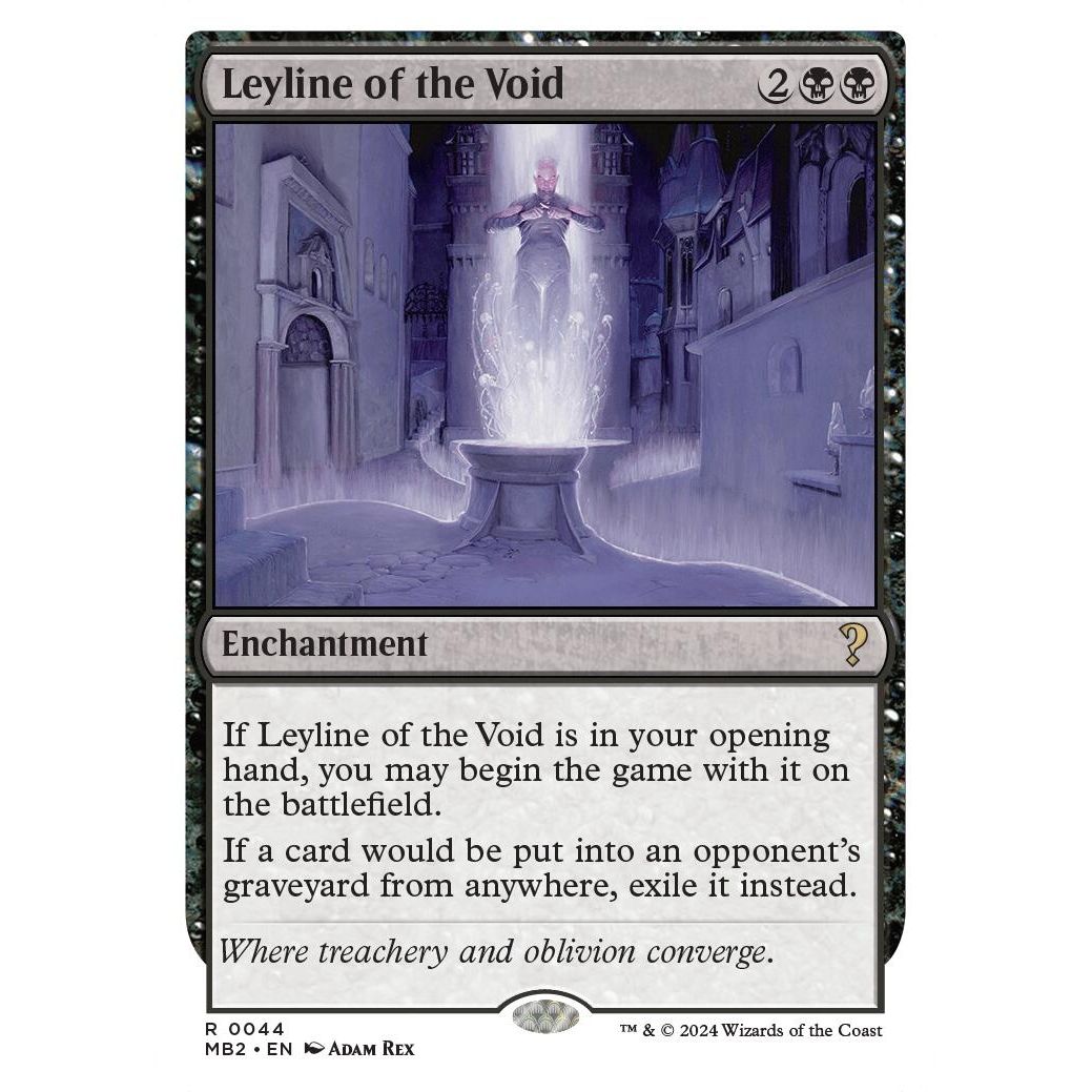 Image for Leyline of the Void (White Border) (44) (MB2) - Magic: The Gathering