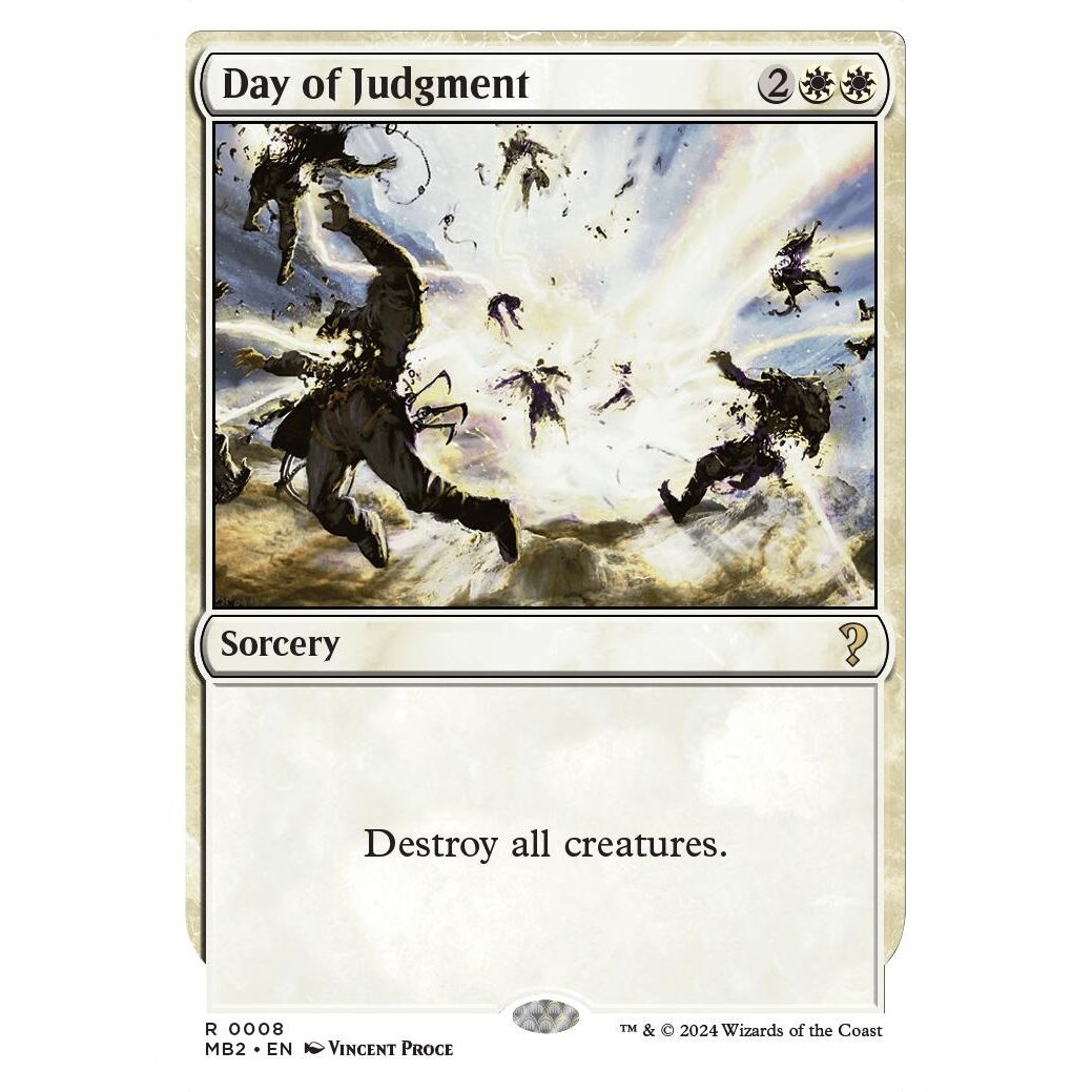 Image for Day of Judgment (White Border) (8) (MB2) - Magic: The Gathering
