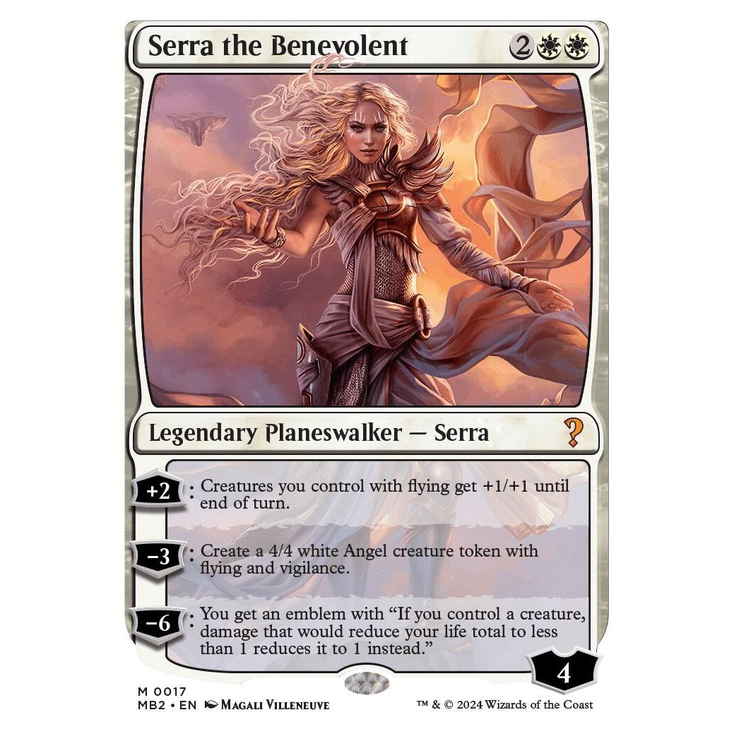 Image for Serra the Benevolent (White Border) (17) (MB2) - Magic: The Gathering